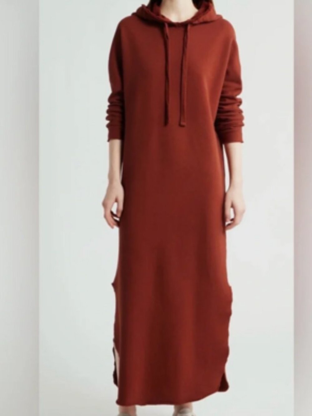 NWT Frank & Eileen Redwood Hooded Maxi Dress